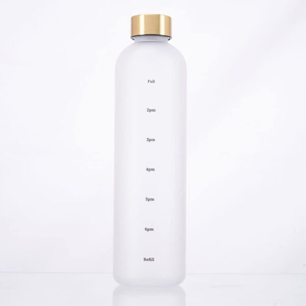 689acd39c5b4bbe148daeab56a6a953e87a0b513133f696bbfbac.jpg Plastic Water Bottle 32 Oz, Slim Water Bottle With Time Marker, 1 Liter Large Capacity Time Marked Cute Water Bottles for Women Men Fitness,Office and Outdoor Sports