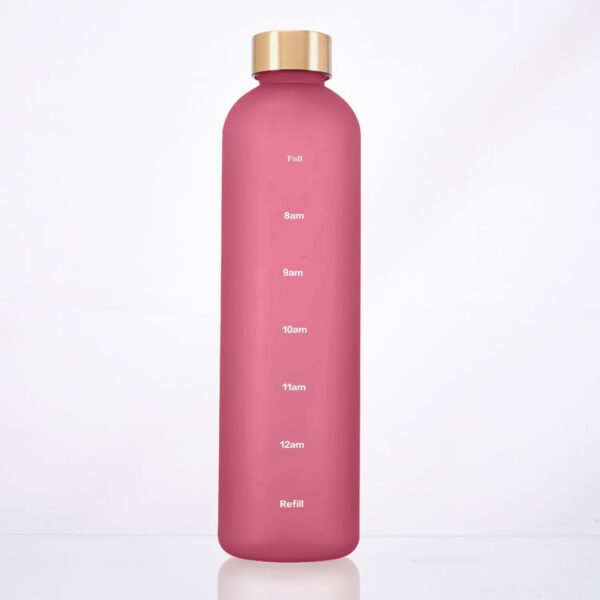 689acd4aae1f71c5c0d415dcef35effa0bc27d1011315dfee4cf0.jpg Plastic Water Bottle 32 Oz, Slim Water Bottle With Time Marker, 1 Liter Large Capacity Time Marked Cute Water Bottles for Women Men Fitness,Office and Outdoor Sports