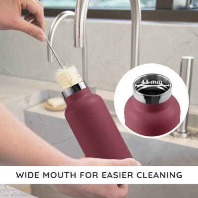689ace7641a00578a4aa2e0a6ded2483679689246c4d8764e2103.jpg Bambaw 32 oz Water Bottle, Gray Double Wall Insulated Water Bottle, Stainless Steel Water Bottle, Thermo Water Bottle, Women and Mens Water Bottle, 1 Liter Water Bottle – Stormy Gray