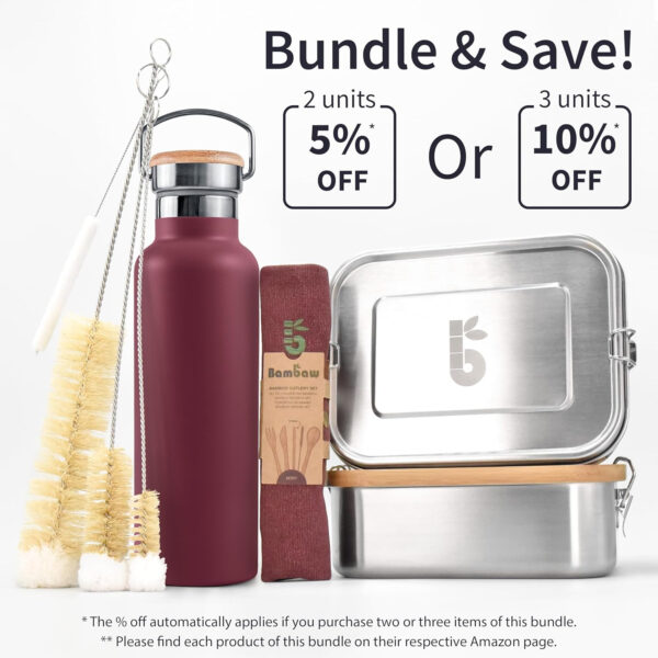 689ace77af0a8a3287e11fdf50dfd968c736600c720ecc2bcc1f1.jpg Bambaw 32 oz Water Bottle, Gray Double Wall Insulated Water Bottle, Stainless Steel Water Bottle, Thermo Water Bottle, Women and Mens Water Bottle, 1 Liter Water Bottle – Stormy Gray