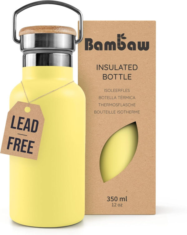 689ace9ab1ac38a87a34d2598c9a79053b3fa94f63180d49c3514.jpg Bambaw 32 oz Water Bottle, Gray Double Wall Insulated Water Bottle, Stainless Steel Water Bottle, Thermo Water Bottle, Women and Mens Water Bottle, 1 Liter Water Bottle – Stormy Gray