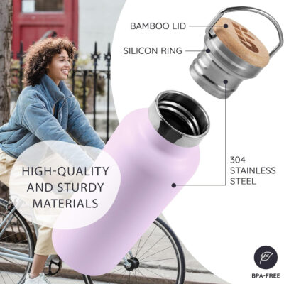 689acead90e71ab701405baf5c22fa2d7c0464a9ff800c3439400.jpg Bambaw 32 oz Water Bottle, Gray Double Wall Insulated Water Bottle, Stainless Steel Water Bottle, Thermo Water Bottle, Women and Mens Water Bottle, 1 Liter Water Bottle – Stormy Gray