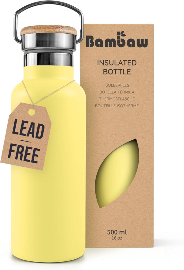 689acec5e24b9556bb5a4f00e904a13781bec112d776d0e942ff0.jpg Bambaw 32 oz Water Bottle, Gray Double Wall Insulated Water Bottle, Stainless Steel Water Bottle, Thermo Water Bottle, Women and Mens Water Bottle, 1 Liter Water Bottle – Stormy Gray