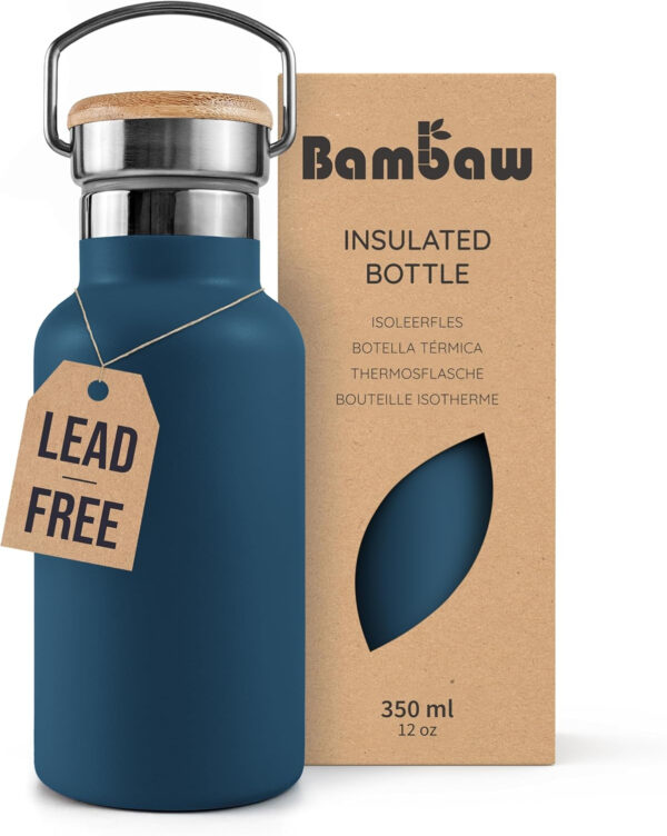 689aced35c302b57e5a1894a21d871d82513d5e06d96f4c73f474.jpg Bambaw 32 oz Water Bottle, Gray Double Wall Insulated Water Bottle, Stainless Steel Water Bottle, Thermo Water Bottle, Women and Mens Water Bottle, 1 Liter Water Bottle – Stormy Gray