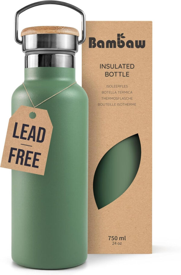 689aceee2c54b84696a1d0785819d4f7b2b6e1f9c991b8e8b7c17.jpg Bambaw 32 oz Water Bottle, Gray Double Wall Insulated Water Bottle, Stainless Steel Water Bottle, Thermo Water Bottle, Women and Mens Water Bottle, 1 Liter Water Bottle – Stormy Gray