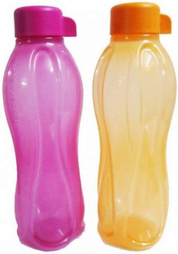 Tupperware Tp-120-B500 Aquasafe Sports Water Bottle (Screw Top Round 500Ml, 2 Pcs)