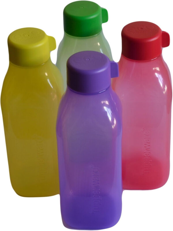 Tupperware Square Water Bottle Set, 1 Litre, 4-Pieces