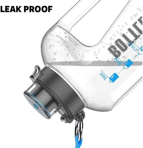 689ad0f677eafbb24719addb9cc0cb4815440a9ca5627f1cf3244.jpg Water Bottle with Silicone Straw, 32oz/1L BPA-Free Motivational Tritan Water Bottle, Food Grade Bottle with Time Marker Bottled Joy Sports Jug, Leakproof Buckle Drinking Bottles for Fitness, Outdoor