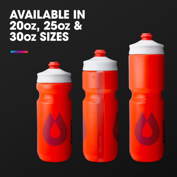 689ad17140986156906c20d00e92a32d32bc7040b3682f89a237a.jpg HydraPak Breakaway Surge Lightweight Bike Water Bottle 2-Pack (20oz, 25oz, 30oz) - High Flow, Cycling & Sports Squeeze Bottle