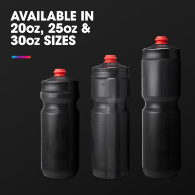 689ad175762a25d83dfc4b17ebbba047990b58326592ae56c023c.jpg HydraPak Breakaway Surge Lightweight Bike Water Bottle 2-Pack (20oz, 25oz, 30oz) - High Flow, Cycling & Sports Squeeze Bottle