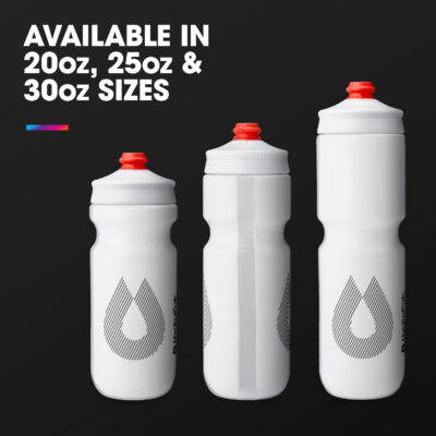 689ad17dce9c938d0fb1dfb22f35de0169d2b9afcf8aa7abf91c5.jpg HydraPak Breakaway Surge Lightweight Bike Water Bottle 2-Pack (20oz, 25oz, 30oz) - High Flow, Cycling & Sports Squeeze Bottle