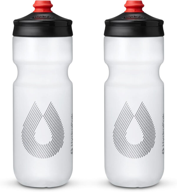 689ad185ba9b17389be95388be846cfbc735f31c6bfba8b3707cf.jpg HydraPak Breakaway Surge Lightweight Bike Water Bottle 2-Pack (20oz, 25oz, 30oz) - High Flow, Cycling & Sports Squeeze Bottle