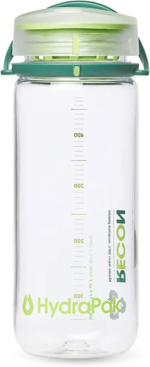 689ad1c576335ab15d6af1aa469fee4af0cf03336b031b4fcb70a.jpg HydraPak Recon Twist & Sip - Wide Mouth Recycled Plastic Water Bottle (24oz or 32oz) - Eco Friendly, BPA Free, Easy Carry