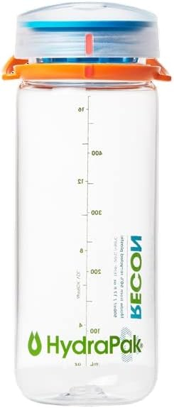 689ad1d4211d319cdc640d31afc10c0a4bb0d72662870f1d79d44.jpg HydraPak Recon Twist & Sip - Wide Mouth Recycled Plastic Water Bottle (24oz or 32oz) - Eco Friendly, BPA Free, Easy Carry