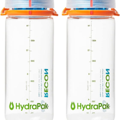 689ad1e7e55aca27a98652eb23fe2ee5649022bda3709a70007e6.jpg HydraPak Recon Twist & Sip - Wide Mouth Recycled Plastic Water Bottle (24oz or 32oz) - Eco Friendly, BPA Free, Easy Carry