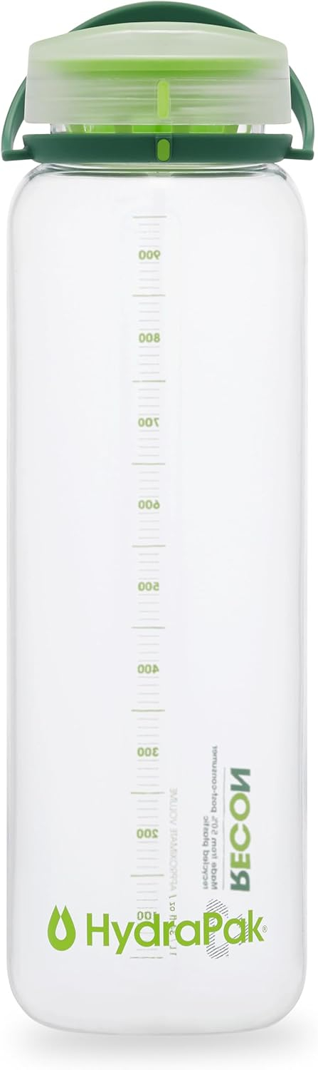 689ad1ed4449d233a72e7143df1fa9bab83baa2e261519473fcc6.jpg HydraPak Recon Twist & Sip - Wide Mouth Recycled Plastic Water Bottle (24oz or 32oz) - Eco Friendly, BPA Free, Easy Carry