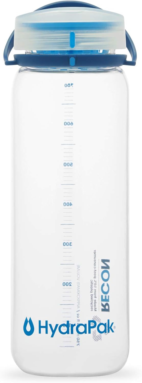 689ad1edeec84b0f81646a6c9ddc3726ea201e85c59e5eef6cad9.jpg HydraPak Recon Twist & Sip - Wide Mouth Recycled Plastic Water Bottle (24oz or 32oz) - Eco Friendly, BPA Free, Easy Carry