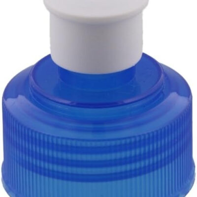 Arrow H2O On The Go Water Bottle, 1 Liter - Clear Plastic Water Bottle with Push Cap - Made in The USA, BPA Free - Built-in Convenient Handle, Leakproof - Ideal for The Gym and Sports Practice