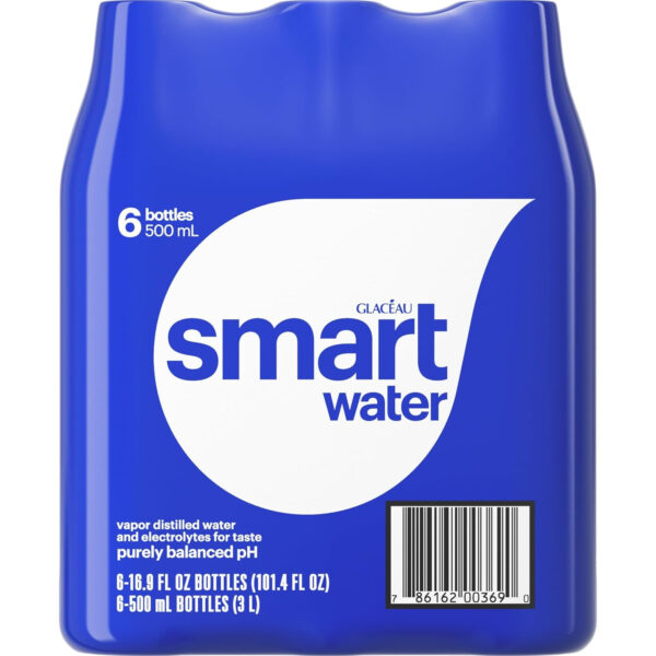 689ad27056e9f4570036be34bfe6676a34f7d255a7a827088bc7d.jpg Smartwater vapor distilled premium water , 16.9 Fl Oz (pack of 6)
