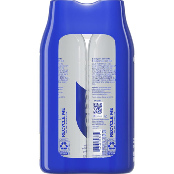 689ad271d1edf10969918f4becee5fc377448f62c1a6b90d651d0.jpg Smartwater vapor distilled premium water , 16.9 Fl Oz (pack of 6)