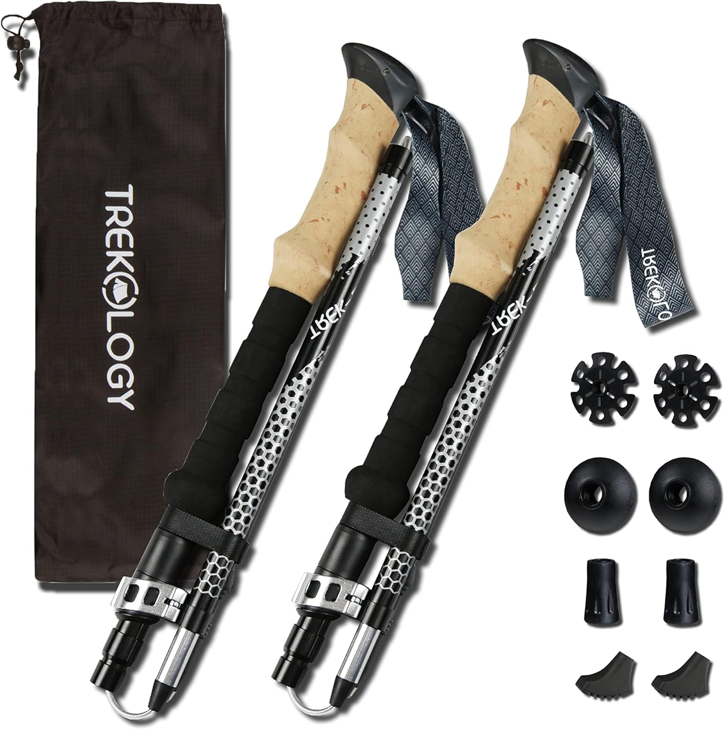 689ad431cdf86eb05654fb01a5f9957f6f5eecded74afa814782b.jpg Trekology Trek-Z Collapsible Hiking & Trekking Poles - Balance Support for Seniors, Women, and Men, 2pc Per Set