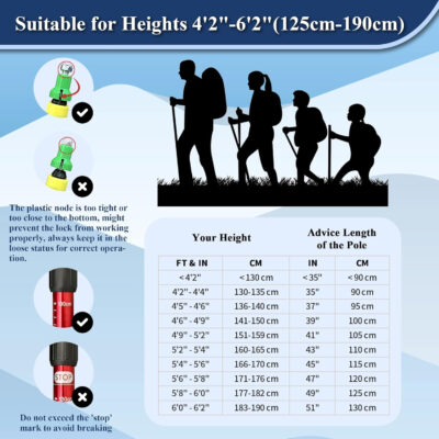 689ad50e30af52b9f977ff92beb7ade1c74e6f6acc9ec61502996.jpg TheFitLife Nordic Walking Trekking Poles - 2 Sticks with Anti-Shock and Quick Lock System, Telescopic, Collapsible, Ultralight for Hiking, Camping, Mountaining, Backpacking, Walking, Trekking