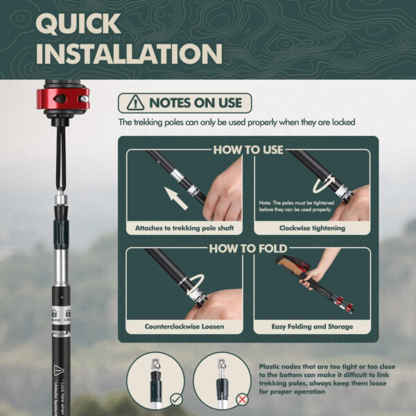 689ad5ad6c8201ddd0ae08ccc5c248ef4b4ba1c9b8645761f44d7.jpg GPTCAMP Walking Sticks,Trekking Poles Collapsible Hiking Poles,Lightweight Folding Travel Walking Pole for Men Women,2pc Adjustable Hiking Stick with EVA Foam Grips for Backpacking