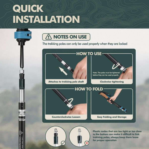 689ad5b8687e8a93a425382140836bf2ba0ab65f7ae779e80480e.jpg GPTCAMP Walking Sticks,Trekking Poles Collapsible Hiking Poles,Lightweight Folding Travel Walking Pole for Men Women,2pc Adjustable Hiking Stick with EVA Foam Grips for Backpacking