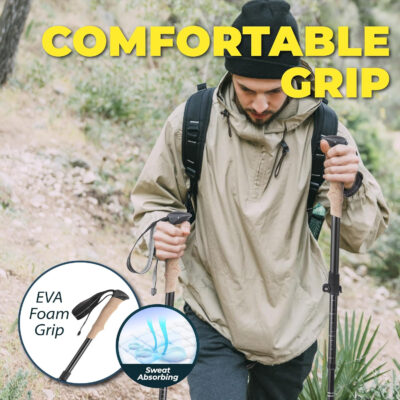 689ad5e6bda88295bff7df9a1b4ca9a00e2b5ad9e33dc0a57218b.jpg TREKOLOGY Trekking Poles – Lightweight, Adjustable Hiking Sticks for Men & Women – Durable Aluminum, Compact & Foldable with Comfortable Grip – Perfect for Hiking, Walking & Seniors, TREKZ XE