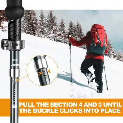 689ad66b0f2692ca22e5936f13cdb54394776924e44ebf1bba7bd.jpg COVACURE Cork Handle Trekking Poles - Collapsible Hiking Sticks with Anti-Shock Tips, Lightweight & Foldable Walking Sticks for Snow Trails & Mountain Climbs, Durable Trekking Gear for Men and Women