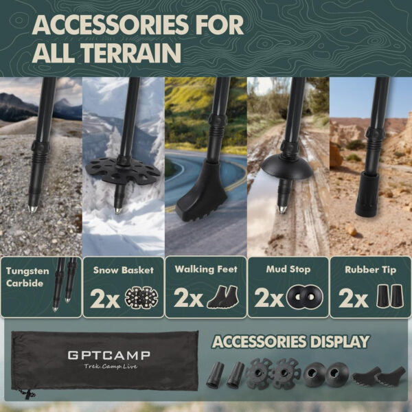 689ad6bf1ec8b4e0b443009b95e4147efd4b708c300e7412bae44.jpg GPTCAMP Walking Sticks Collapsible Hiking Poles,Lightweight Trekking Poles Made of Carbon -Aluminum,2pc Folding Halking Stick for Men & Women,with Extra-Long Foam Handle and Flip Lock,Blue
