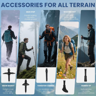 689ad6e8eb207c4e8199e9b4cd0bbf4d52006537a3d0650e2cbf0.jpg Collapsible Hiking Poles, 7075 Aluminum Trekking Poles, 2pc Lightweight Folding Adjustable for Men & Women, Walking Sticks for Hiking, Camping, Backpacking