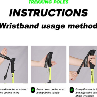 689ad7cb91bc463ebdd878b7db7a317beb74698ff1438fc3f01d2.jpg WWJ Collapsible Trekking Hiking Poles - 1 Pc Lightweight Adjustable Folding Walking Sticks for Hiking & Trekking (7075 Aluminum Alloy, Quick Lock System) Pole - for Men & Women Adults