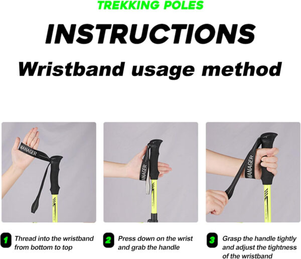 689ad7cb91bc463ebdd878b7db7a317beb74698ff1438fc3f01d2.jpg WWJ Collapsible Trekking Hiking Poles - 1 Pc Lightweight Adjustable Folding Walking Sticks for Hiking & Trekking (7075 Aluminum Alloy, Quick Lock System) Pole - for Men & Women Adults