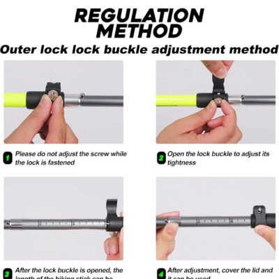 689ad7cd1e8868425625e1b9bf0f03cbb02e1503c0d78c01f16a5.jpg WWJ Collapsible Trekking Hiking Poles - 1 Pc Lightweight Adjustable Folding Walking Sticks for Hiking & Trekking (7075 Aluminum Alloy, Quick Lock System) Pole - for Men & Women Adults