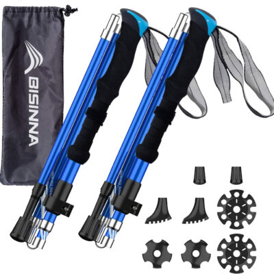 689ad848eccb5615c5f725568fa3f0a2e45bad6fb97afecc4208f.jpg BISINNA Collapsible Trekking Hiking Poles- 2 Pack Folding Aluminum Walking Sticks with Quick Lock System 4 Season Accessories,Telescopic, Adjustable, Lightweight for Men Women