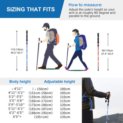 689ad84fb24aebc73cbb2d10486023be5c5821ff84dcdc3a663d6.jpg BISINNA Collapsible Trekking Hiking Poles- 2 Pack Folding Aluminum Walking Sticks with Quick Lock System 4 Season Accessories,Telescopic, Adjustable, Lightweight for Men Women
