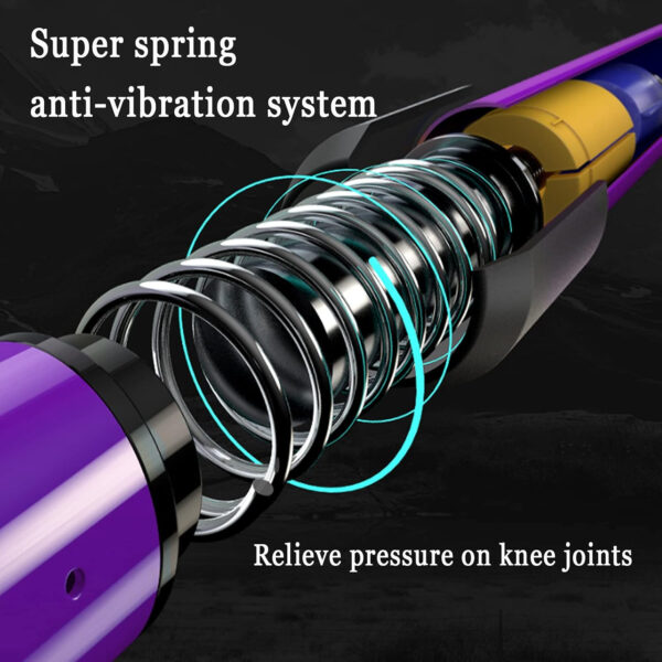 689ad8ad62e1213d95cc84b553e0c80d8a2a964745f4cc302907e.jpg Aihoye Trekking Poles Shock Absorbing Adjustable Hiking or Walking Sticks for Hiking Collapsible Strong, 2-pc Pack Lightweight Walking Pole, All Terrain Accessories and Carry Bag
