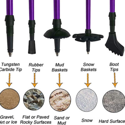 689ad8b022298a498798833848f2cc6c5a348f15f3c38884012b9.jpg Aihoye Trekking Poles Shock Absorbing Adjustable Hiking or Walking Sticks for Hiking Collapsible Strong, 2-pc Pack Lightweight Walking Pole, All Terrain Accessories and Carry Bag