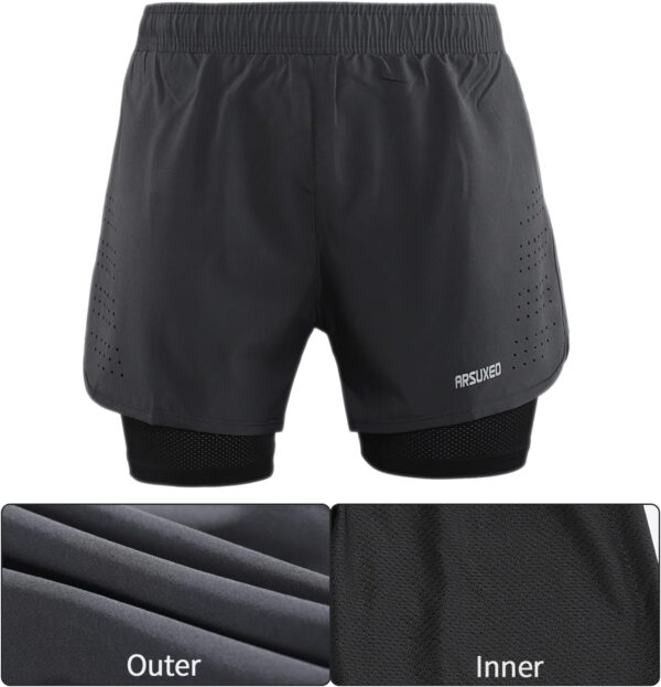 689ae3365f5c9b2e4fd07e64bdde6192fbef91b1f9897d29ca0eb.jpg ARSUXEO Men's Active Training Running Shorts 2 in 1