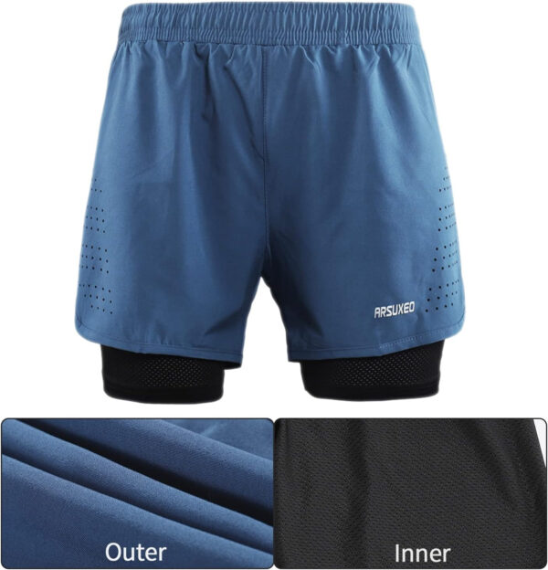 689ae33dce4ac5714a359ed8b914698eac85cfc0f4cba1fb90922.jpg ARSUXEO Men's Active Training Running Shorts 2 in 1