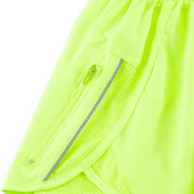 Athletic Shorts for Women High Split Running Workout Quick Dry Shorts with Liner(No Pocket)