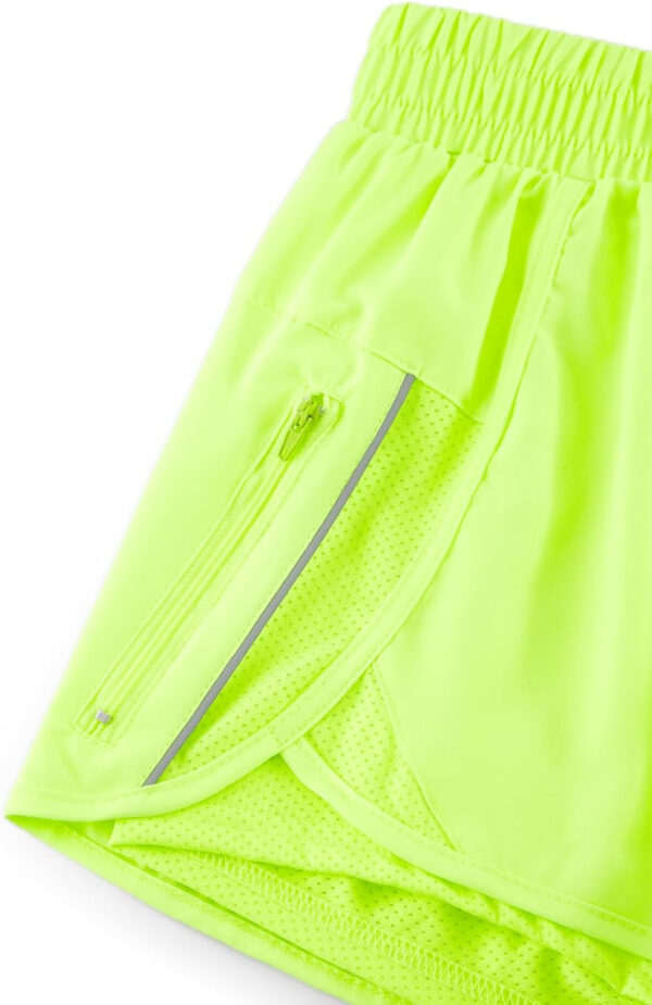 Athletic Shorts for Women High Split Running Workout Quick Dry Shorts with Liner(No Pocket)