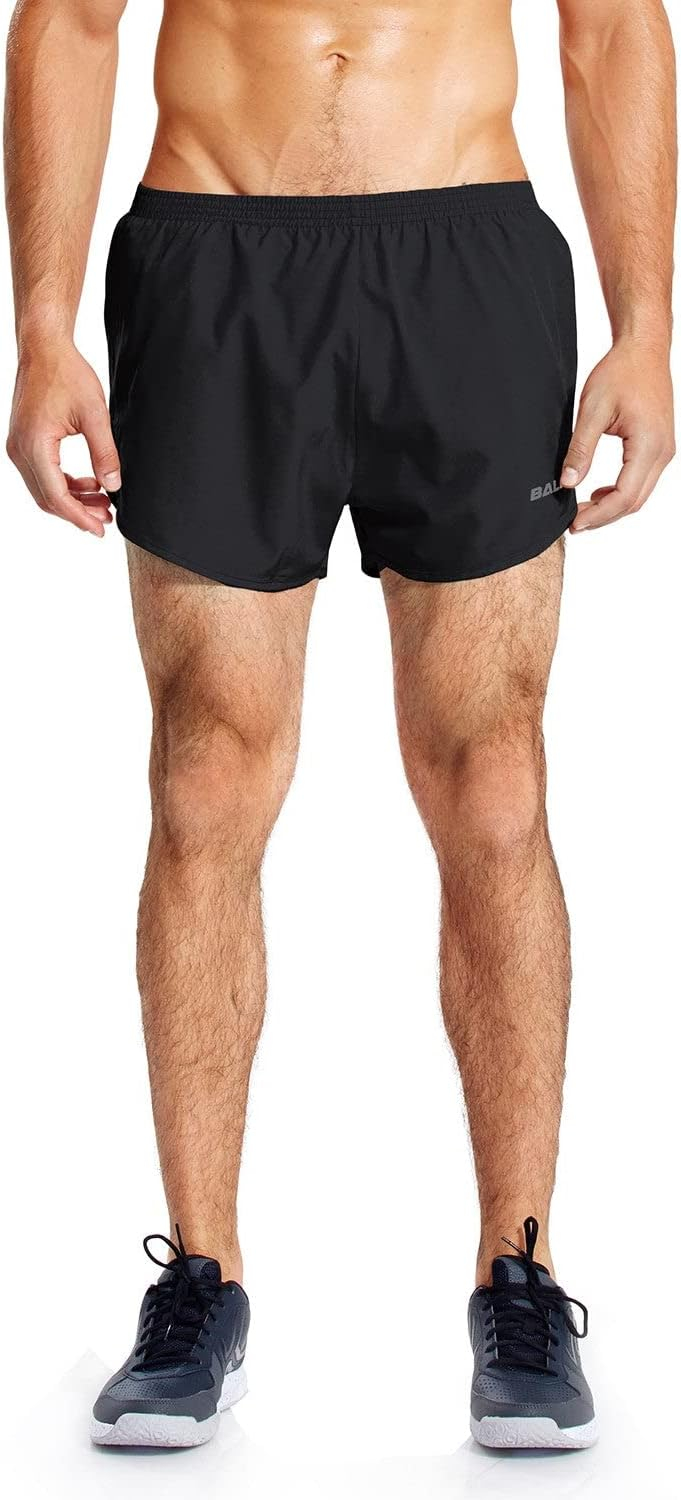 baleaf Men's 3” Running Shorts Gym Quick Dry Athletic Workout Pocket Lightweight Brief