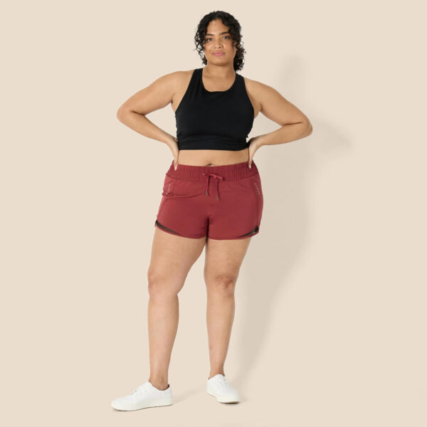 689ae4d3bbbde02e346303cf52ee0ece34b2451de216d96e01160.jpg Amazon Essentials Women's Regular-Fit Athletic Ruched Waistband Woven Running Short