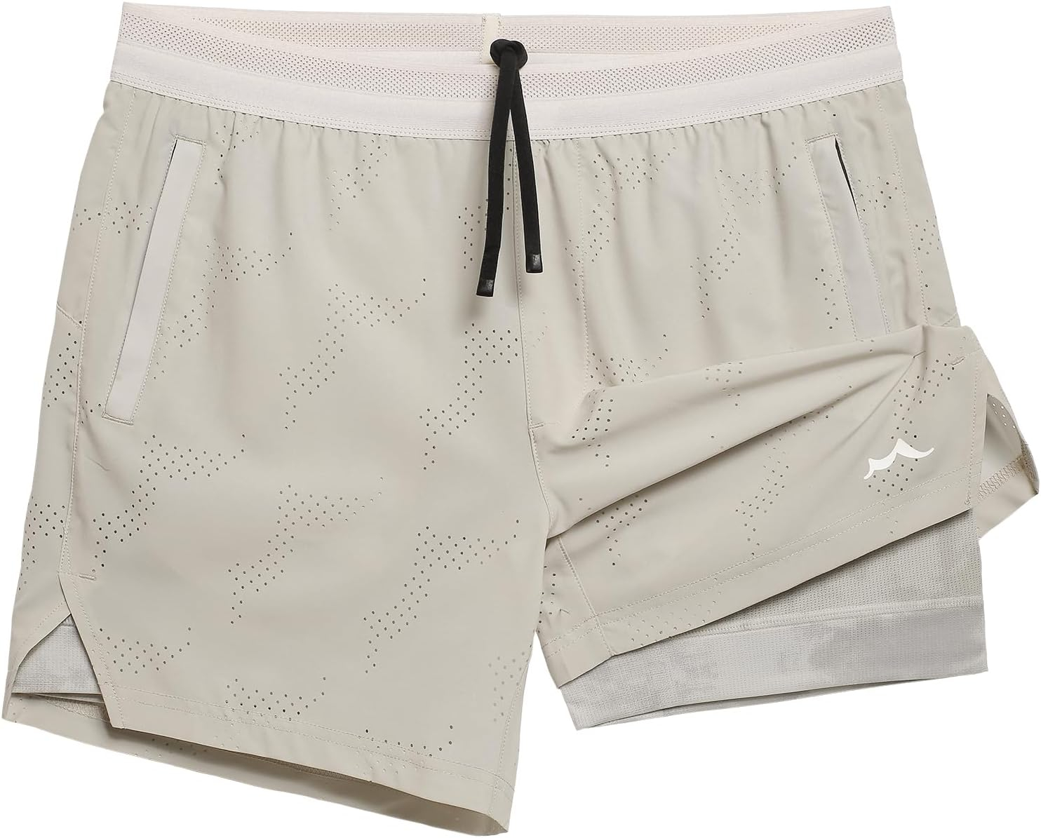 maamgic Men's 2 in 1 Gym Shorts 5 Inch Athletic Tennis Shorts Stretch Workout Running Shorts with Liner