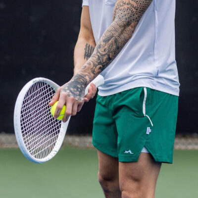 maamgic Men's 2 in 1 Gym Shorts 5 Inch Athletic Tennis Shorts Stretch Workout Running Shorts with Liner