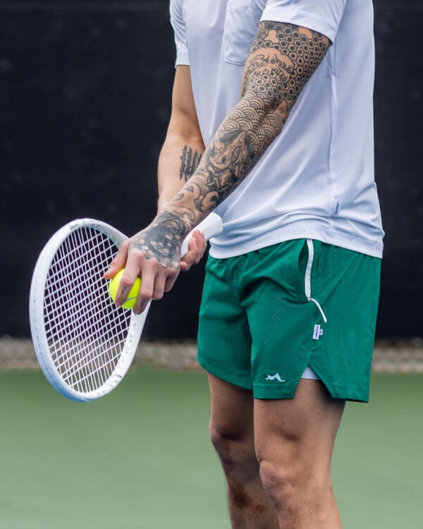 maamgic Men's 2 in 1 Gym Shorts 5 Inch Athletic Tennis Shorts Stretch Workout Running Shorts with Liner