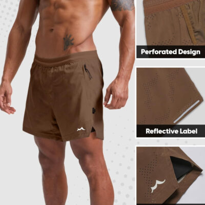 maamgic Men's 2 in 1 Gym Shorts 5 Inch Athletic Tennis Shorts Stretch Workout Running Shorts with Liner