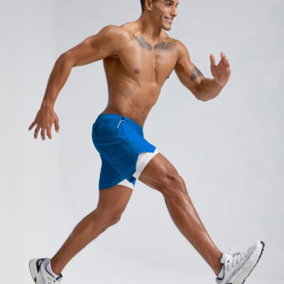 maamgic Men's 2 in 1 Gym Shorts 5 Inch Athletic Tennis Shorts Stretch Workout Running Shorts with Liner